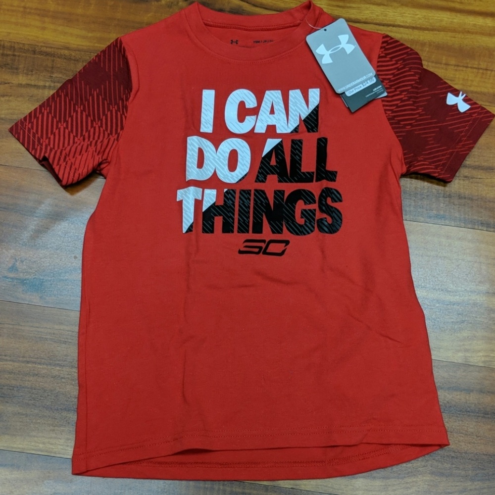 Under Armour Red Youth Small Tshirt